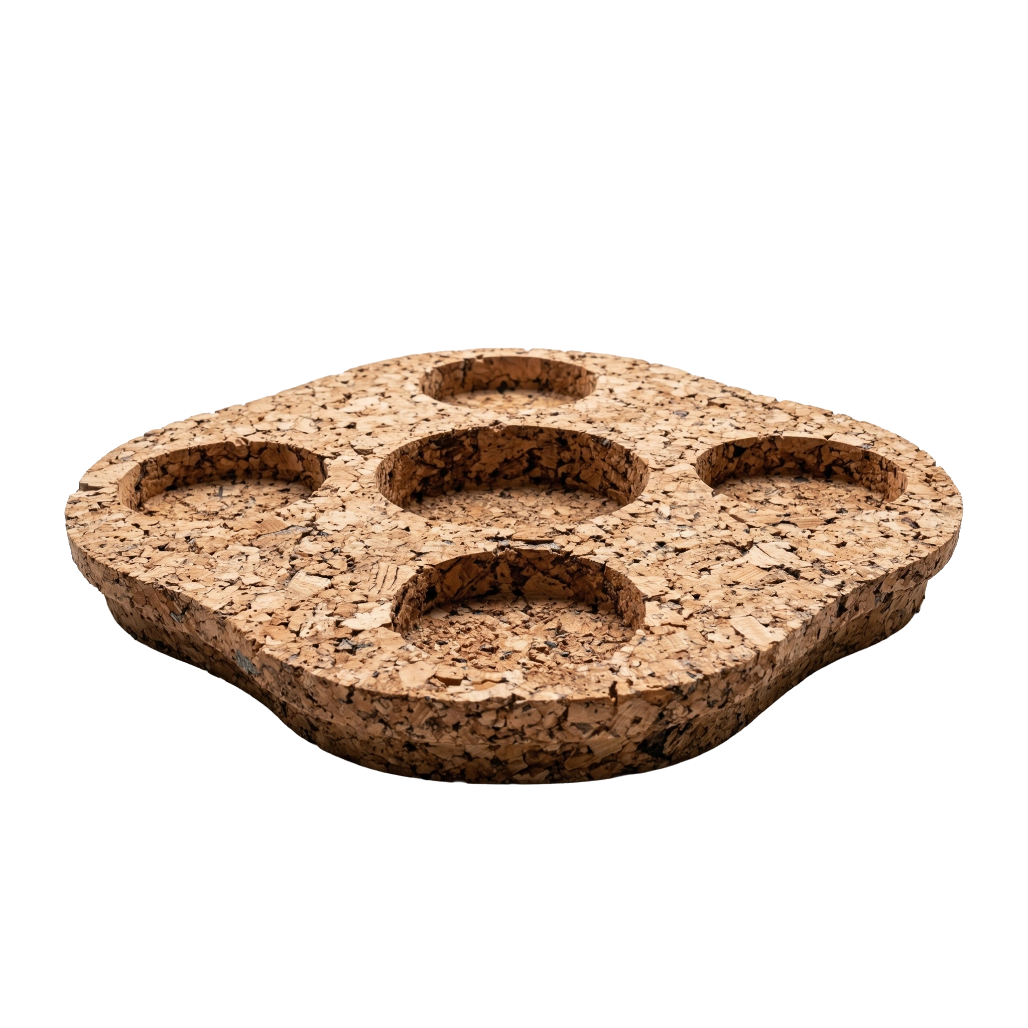 GLASSVERDE VISLA Cork trivet with multiple round holes